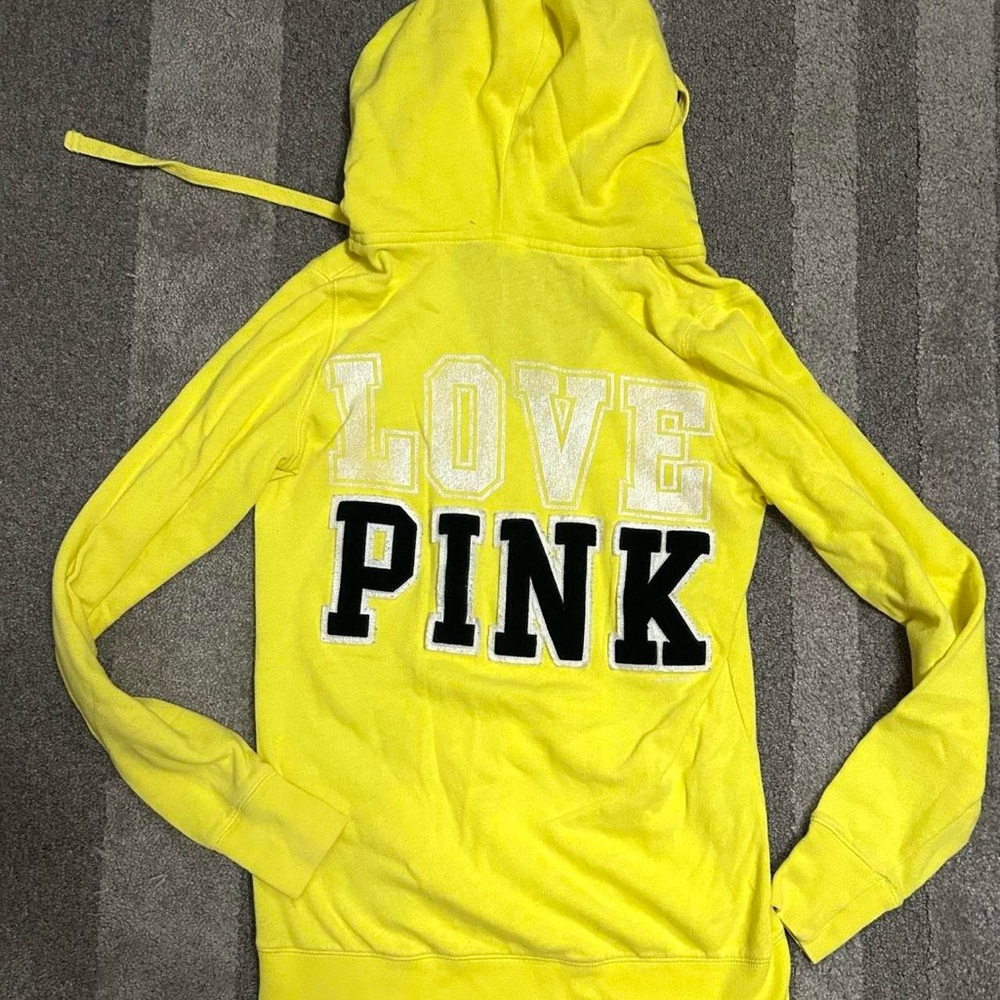 Victoria's Secret Pink Yellow Hoodie